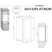 Двухзонный винный шкаф Avintage AVI122PLATINUM