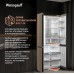 Отдельностоящий холодильник с инвертором Weissgauff WCD 510 Built-in Inverter NoFrost Champagne Glass