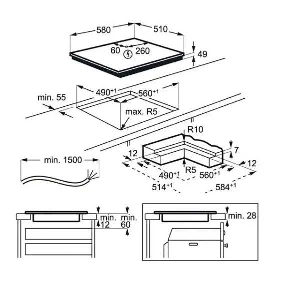 Варочная поверхность ELECTROLUX EIV634