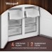 Отдельностоящий холодильник с инвертором Weissgauff WCD 450 Rock Glass NoFrost Inverter