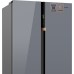 Отдельностоящий холодильник с инвертором Weissgauff WSBS 590 NoFrost Inverter Premium Dark Grey Glass