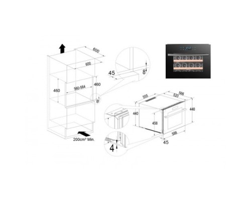 Винный шкаф Temptech OZ45SBTOP
