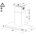 Вытяжка без купола Faber ONYX-T BK GLASS/X A90 325.0541.070
