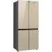 Отдельностоящий холодильник с инвертором Weissgauff WCD 590 Nofrost Inverter Premium EcoFresh Gold Glass