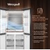 Отдельностоящий холодильник с инвертором Weissgauff WCD 450 Rock Glass NoFrost Inverter