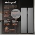 Отдельностоящий холодильник с инвертором Weissgauff WSBS 500 Inverter NoFrost Inox Glass