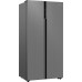 Отдельностоящий холодильник с инвертором Weissgauff WSBS 600 NoFrost Inverter Bru Steel Glass