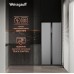 Отдельностоящий холодильник с инвертором Weissgauff WSBS 500 Inverter NoFrost Inox Glass