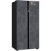 Отдельностоящий холодильник с инвертором Weissgauff WSBS 590 NoFrost Inverter Premium Rock Glass