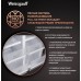 Отдельностоящий холодильник с инвертором Weissgauff WCD 450 Inox Glass NoFrost Inverter