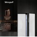 Отдельностоящий холодильник с инвертором Weissgauff WSBS 500 Inverter NoFrost White Rock Glass
