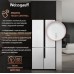 Отдельностоящий холодильник с инвертором Weissgauff WCD 450 White Rock Glass NoFrost Inverter