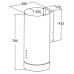 Вытяжка MEFERI TUBE35BK COMFORT