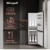 Отдельностоящий холодильник с инвертором Weissgauff WRK 185 Total NoFrost Inverter Black Inox