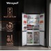 Отдельностоящий холодильник с инвертором Weissgauff WCD 450 Inox Glass NoFrost Inverter