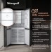 Отдельностоящий холодильник с инвертором Weissgauff WCD 450 Inox Glass NoFrost Inverter