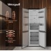 Отдельностоящий холодильник с инвертором Weissgauff WRK 2000 Total NoFrost Inverter Dark Grey
