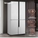 Отдельностоящий холодильник с инвертором Weissgauff WCD 450 White Rock Glass NoFrost Inverter
