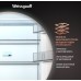 Отдельностоящий холодильник Weissgauff WFD 450 Total NoFrost Inverter Dark Grey Built-in