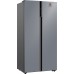 Отдельностоящий холодильник с инвертором Weissgauff WSBS 600 NoFrost Inverter Dark Grey Glass
