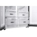 Отдельностоящий холодильник с инвертором Weissgauff WSBS 600 NoFrost Inverter Blue Glass