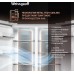 Отдельностоящий холодильник с инвертором Weissgauff WSBS 1036 Inverter NoFrost Premium White Glass