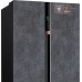 Отдельностоящий холодильник с инвертором Weissgauff WSBS 590 NoFrost Inverter Premium Rock Glass