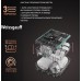Встраиваемая посудомоечная машина с лучом на полу Weissgauff BDW 6138 D (модификация 2025 года)