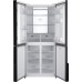 Отдельностоящий холодильник с инвертором Weissgauff WCD 450 White Rock Glass NoFrost Inverter