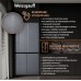 Отдельностоящий холодильник с инвертором Weissgauff WCD 590 Nofrost Inverter Premium EcoFresh Dark Grey Glass