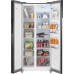 Отдельностоящий холодильник с инвертором Weissgauff WSBS 500 Inverter NoFrost Bru Steel Glass