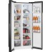 Отдельностоящий холодильник с инвертором Weissgauff WSBS 500 Inverter NoFrost Black Glass