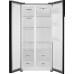Отдельностоящий холодильник с инвертором Weissgauff WSBS 600 NoFrost Inverter Dark Grey Glass