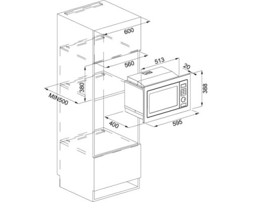 Микроволновая печь Franke FMW 250 CR2 G BK 131.0391.304