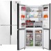 Отдельностоящий холодильник с инвертором Weissgauff WCD 450 White Rock Glass NoFrost Inverter