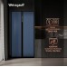 Отдельностоящий холодильник с инвертором Weissgauff WSBS 600 NoFrost Inverter Blue Glass