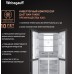 Отдельностоящий холодильник с инвертором Weissgauff WCD 450 Inox Glass NoFrost Inverter