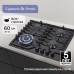 Газовая варочная панель из закаленного стекла Zigmund & Shtain M 32.6 B