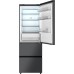 Отдельностоящий холодильник Weissgauff WFD 450 Total NoFrost Inverter Dark Grey Built-in