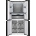 Отдельностоящий холодильник с инвертором Weissgauff WCD 590 NoFrost Inverter Premium Ecofresh Bru Steel Glass