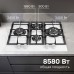 Газовая варочная панель из закаленного стекла Zigmund & Shtain MN 114.61 W