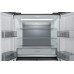 Отдельностоящий холодильник с инвертором Weissgauff WCD 590 NoFrost Inverter Premium Ecofresh Bru Steel Glass
