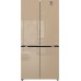 Отдельностоящий холодильник с инвертором Weissgauff WCD 510 Built-in Inverter NoFrost Champagne Glass