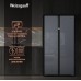 Отдельностоящий холодильник с инвертором Weissgauff WSBS 590 NoFrost Inverter Premium Dark Grey Glass
