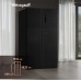 Отдельностоящий холодильник с инвертором Weissgauff WSBS 1036 Inverter NoFrost Premium Dark Inox