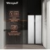 Отдельностоящий холодильник с инвертором Weissgauff WSBS 500 Inverter NoFrost White Rock Glass