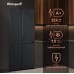 Отдельностоящий холодильник с инвертором Weissgauff WCD 450 Rock Glass NoFrost Inverter