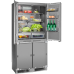 Встраиваемый холодильник Hiberg S-RFQ 800 B inverter