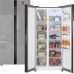 Отдельностоящий холодильник с инвертором Weissgauff WSBS 500 Inverter NoFrost Inox Glass
