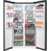 Отдельностоящий холодильник с инвертором Weissgauff WSBS 1036 Inverter NoFrost Premium Black Glass